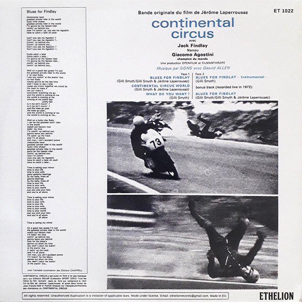 Gong Avec Daevid Allen - Continental Circus | Ethelion (ET 1022) - 2