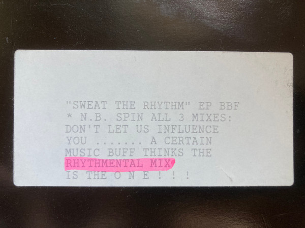 Big Ben & The Fox - Sweat The Rhythm E.P. | Hendricks Records Ltd (RHY 1)