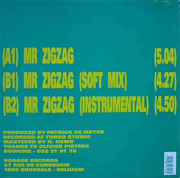 The Beat Machine - Mr Zigzag | Rodger Records (RODGER 11) - 2