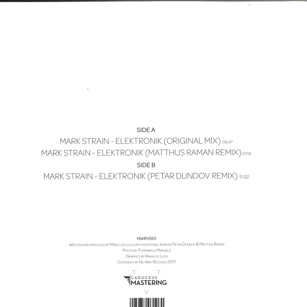 Mark Strain - Elektronik | No Way Records (NWRV001) - 2