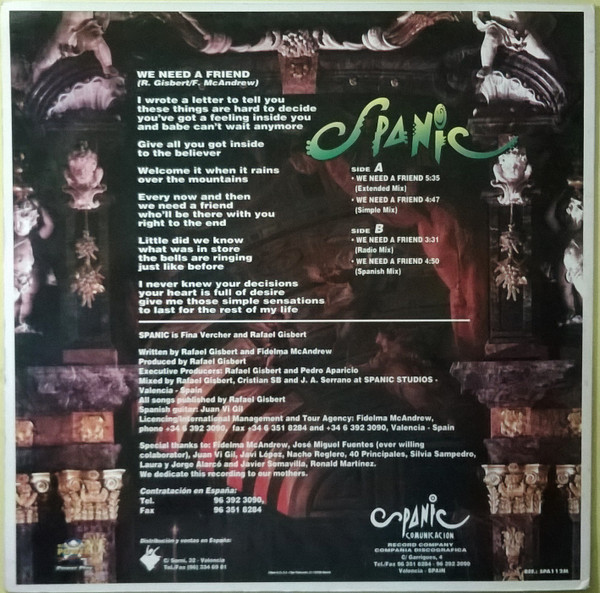 Spanic - We Need A Friend | Spanic Comunicacion (SPA112M) - 2