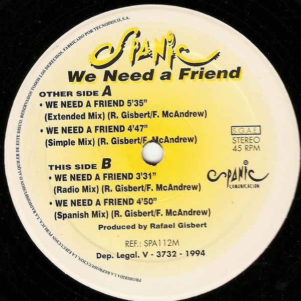 Spanic - We Need A Friend | Spanic Comunicacion (SPA112M) - 3