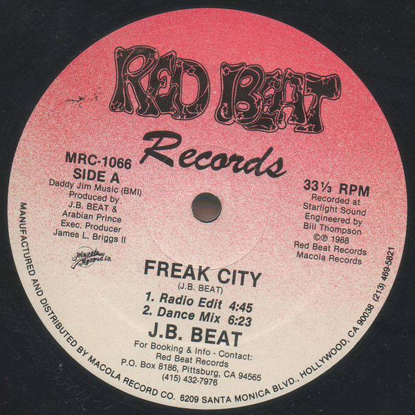 J.B. Beat - Freak City | Red Beat Records (MRC-1066)