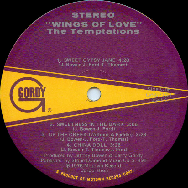 The Temptations - Wings Of Love | Gordy (G6-971S1) - 2