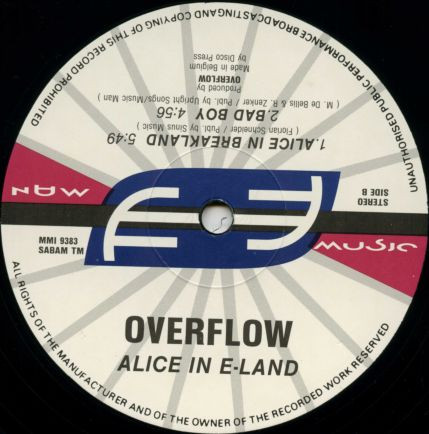 Overflow - Alice In E-Land | Music Man Records (MMI 9383) - 4