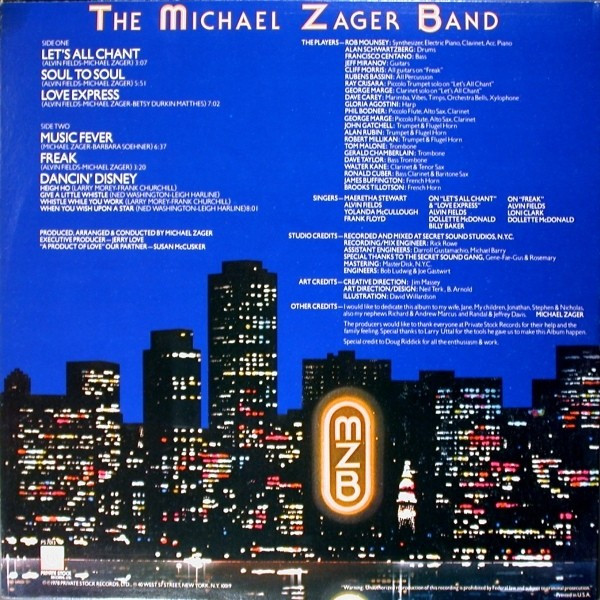The Michael Zager Band - Let's All Chant | Private Stock (PS 7013)