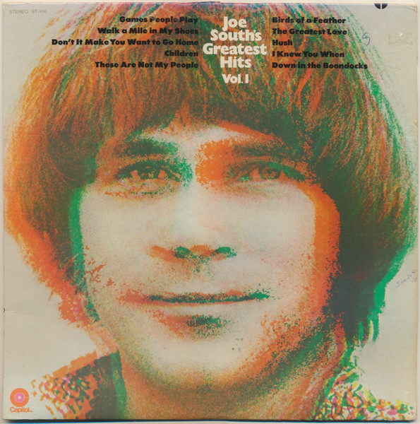Joe South - Joe South's Greatest Hits Vol. I | Capitol Records (ST-450) Joe South - Joe South's Greatest Hits Vol. I | Capitol Records (ST-450)