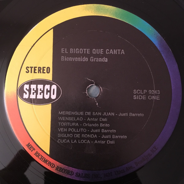 Bienvenido Granda Y Su Orquesta - El Bigote Que Canta | Seeco (SCLP 9243) - 3 Bienvenido Granda Y Su Orquesta - El Bigote Que Canta | Seeco (SCLP 9243) - 3