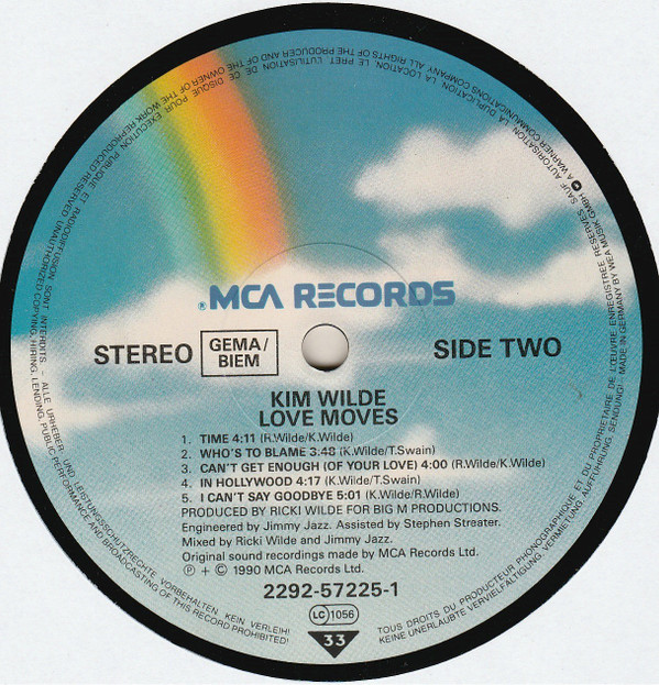 Kim Wilde - Love Moves | MCA Records (2292-57225-1) - 4 Kim Wilde - Love Moves | MCA Records (2292-57225-1) - 4