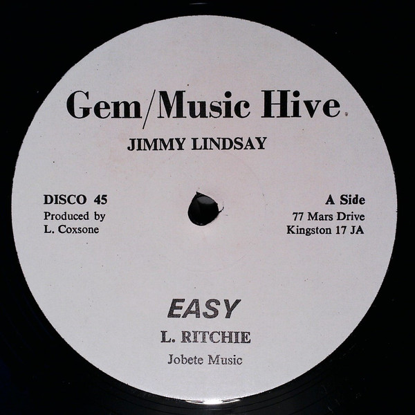 Jimmy Lindsay - Easy / Zimbabwe | Gem / Music Hive (none) Jimmy Lindsay - Easy / Zimbabwe | Gem / Music Hive (none)