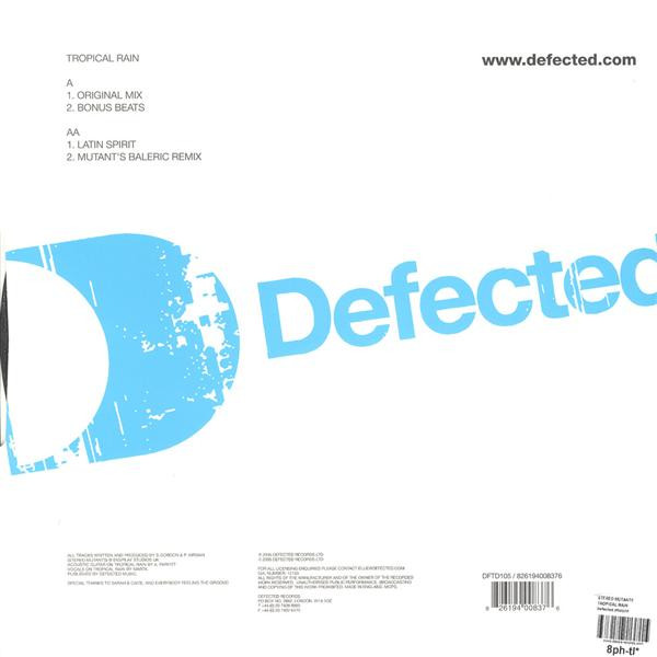 Stereo Mutants - Tropical Rain | Defected (DFTD105) - 2