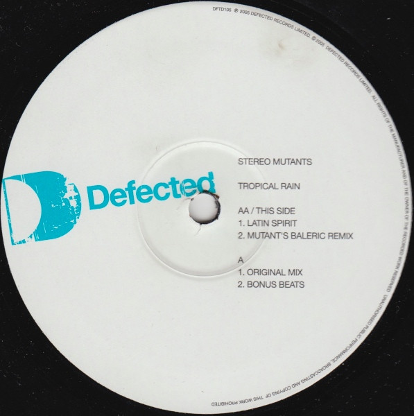 Stereo Mutants - Tropical Rain | Defected (DFTD105) - 3
