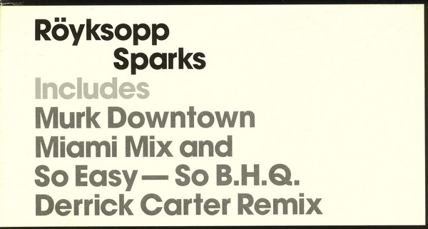 Röyksopp - Sparks | Wall Of Sound (WALLT084PR) - 3