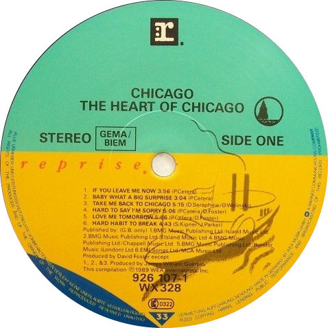 Chicago - The Heart Of Chicago | Reprise Records (926 107-1) - 3 Chicago - The Heart Of Chicago | Reprise Records (926 107-1) - 3