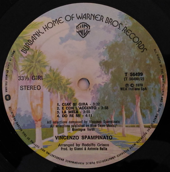 Vincenzo Spampinato - Vincenzo Spampinato | Warner Bros. Records (T 56499) - 4 Vincenzo Spampinato - Vincenzo Spampinato | Warner Bros. Records (T 56499) - 4