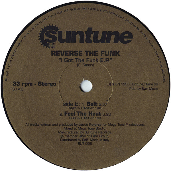 Reverse The Funk - I Got The Funk E.P. | Suntune (SUT 025) - 2