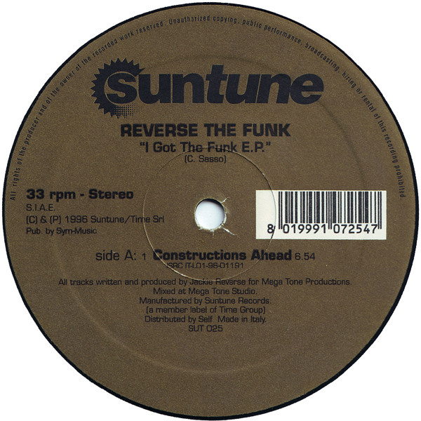 Reverse The Funk - I Got The Funk E.P. | Suntune (SUT 025) - main