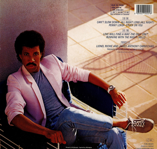 Lionel Richie - Can't Slow Down | Motown (ZL 72020) - 4 Lionel Richie - Can't Slow Down | Motown (ZL 72020) - 4