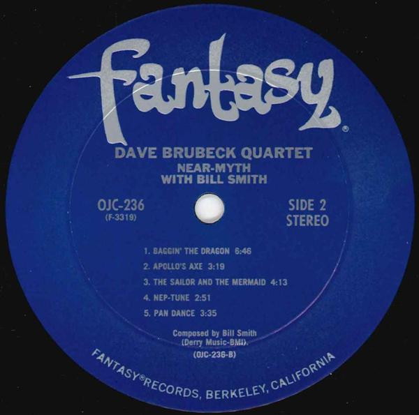 The Dave Brubeck Quartet - Near-Myth | Original Jazz Classics (OJC-236) - 4 The Dave Brubeck Quartet - Near-Myth | Original Jazz Classics (OJC-236) - 4