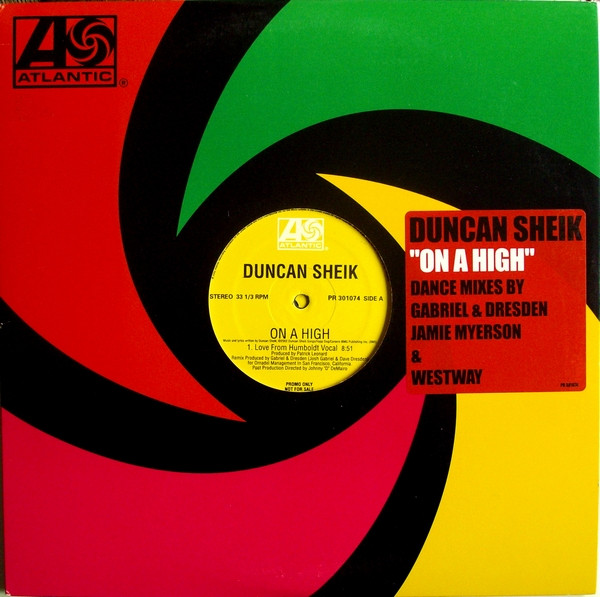 Duncan Sheik - On A High | Atlantic (PR 301074) - main Duncan Sheik - On A High | Atlantic (PR 301074) - main