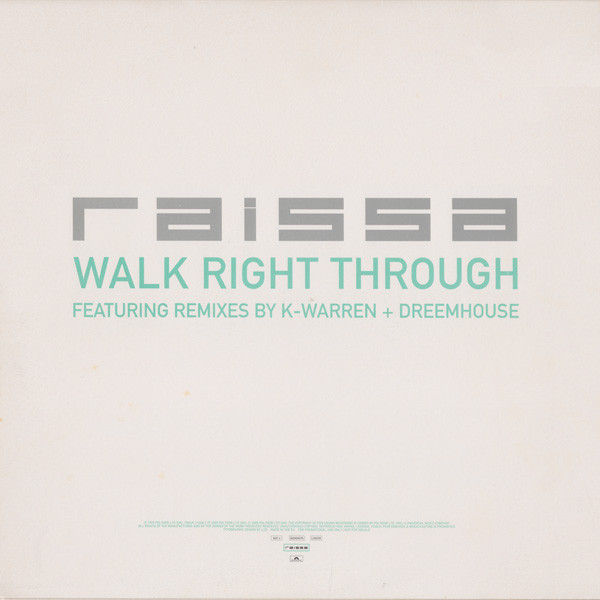 Raissa - Walk Right Through | Polydor (WRT 4) - 2