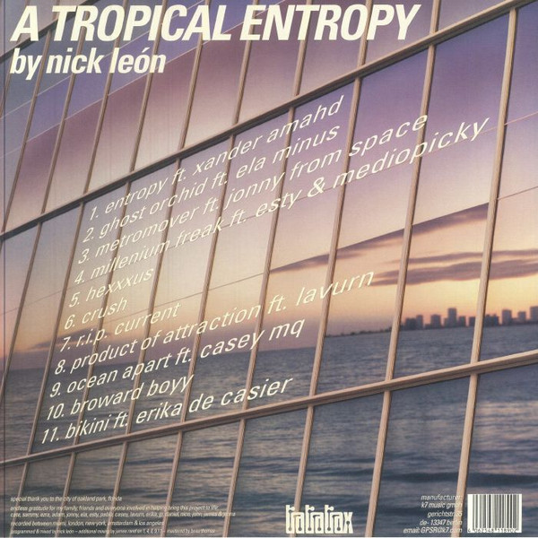 Nick León - A Tropical Entropy | Tra Tra Trax (TRALP2) - 2