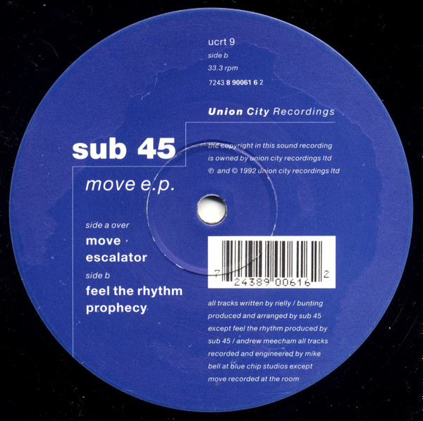 Sub 45 - Move E.P. | Union City Recordings (UCRT 9) - 3