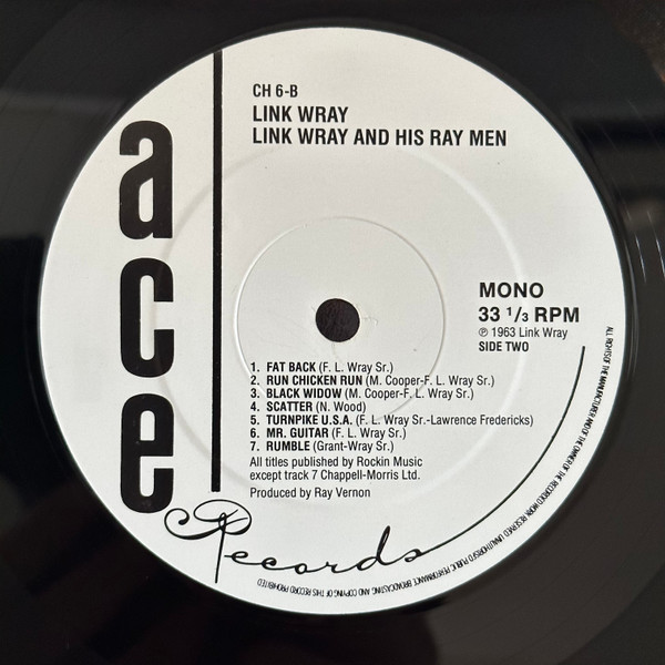 Link Wray - Early Recordings | Ace (ACE CH6) - 4