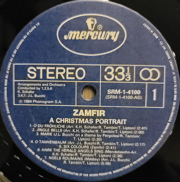 Zamfir - A Christmas Portrait | Mercury (SRM-1-4100)