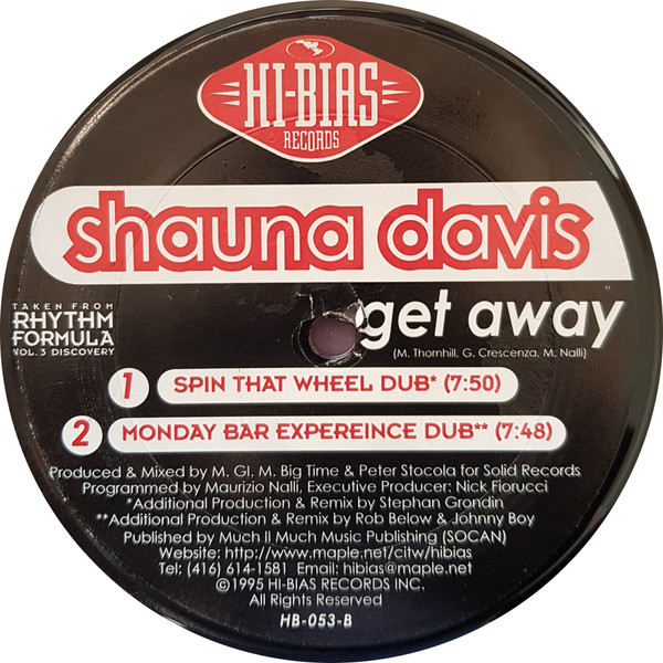 Shauna Davis - Get Away | Hi-Bias Records (HB-053) - 2