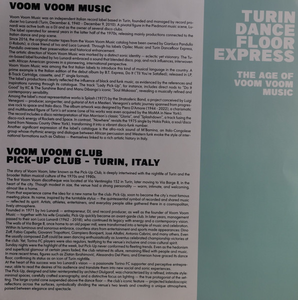 I-Robots Presents Various - Echoes Of Italy The Age Of Voom Voom Music (Turin Dancefloor Express) | Jungle Fantasy Records (SEJFLP003) - 4