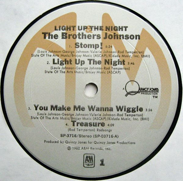 Brothers Johnson - Light Up The Night | A&M Records (SP-3716) - 4 Brothers Johnson - Light Up The Night | A&M Records (SP-3716) - 4