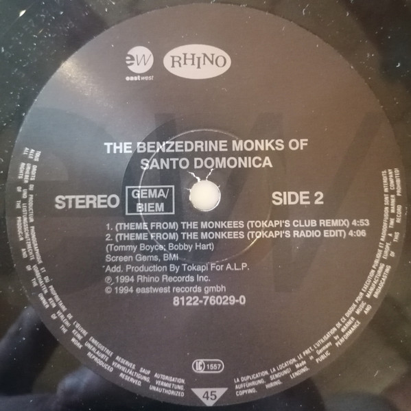 The Benzedrine Monks Of Santo Domonica - Losing My Religion | Rhino Records (8122-76029-0) - 2 The Benzedrine Monks Of Santo Domonica - Losing My Religion | Rhino Records (8122-76029-0) - 2
