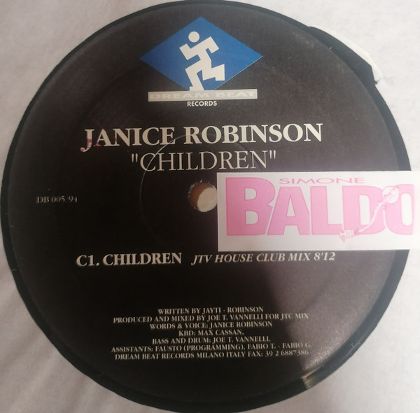 Janice Robinson - Children | Dream Beat (DB 005/94) - 4 Janice Robinson - Children | Dream Beat (DB 005/94) - 4