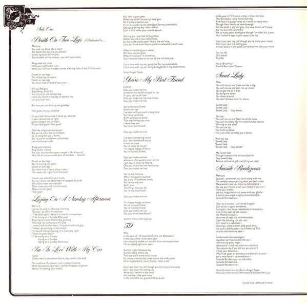 Queen - A Night At The Opera | EMI (EMTC 103) - 2