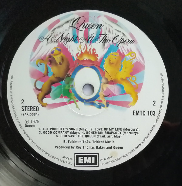 Queen - A Night At The Opera | EMI (EMTC 103) - 6