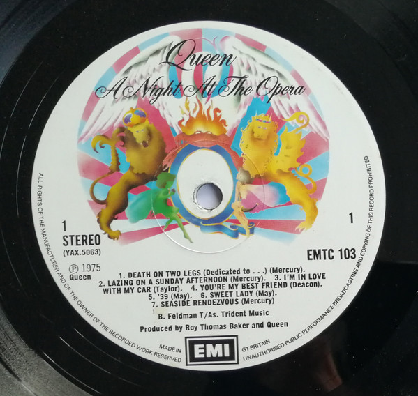 Queen - A Night At The Opera | EMI (EMTC 103) - 5