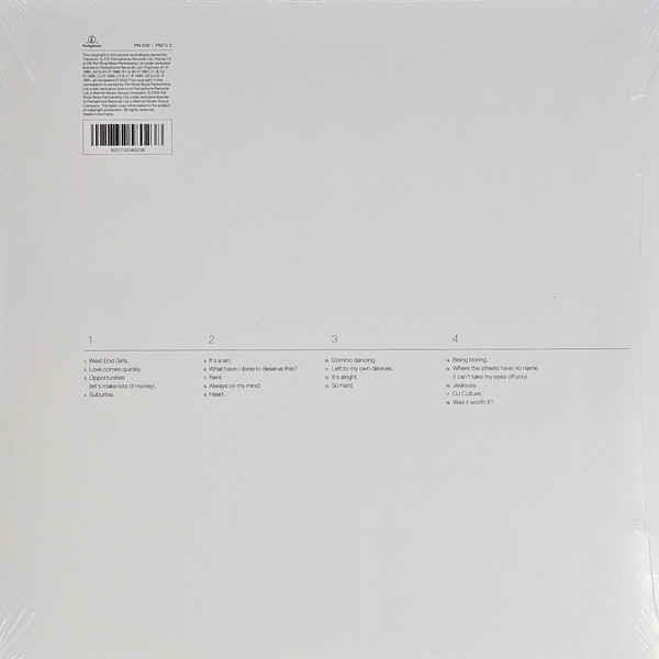 Pet Shop Boys - Discography (The Complete Singles Collection 1985-1991) | Parlophone (PMTV 3) - 2