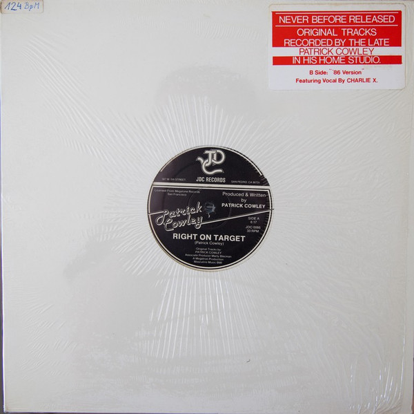 Patrick Cowley - Right On Target | JDC Records (JDC 0066)