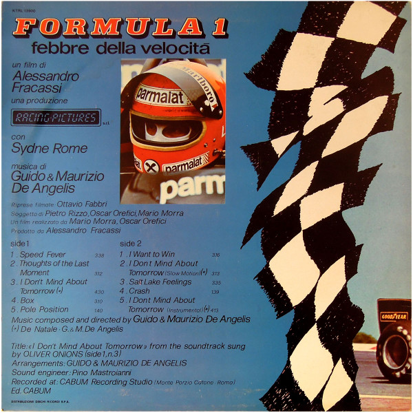 Guido And Maurizio De Angelis - Formula 1, Febbre Della Velocità (Colonna Sonora Originale Del Film) | Kangaroo Team Records (KTRL 13900) - 2