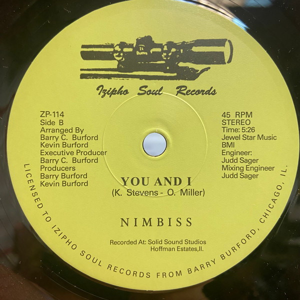Nimbiss - Paradise / You And I | Izipho Soul (ZP-114) - 3