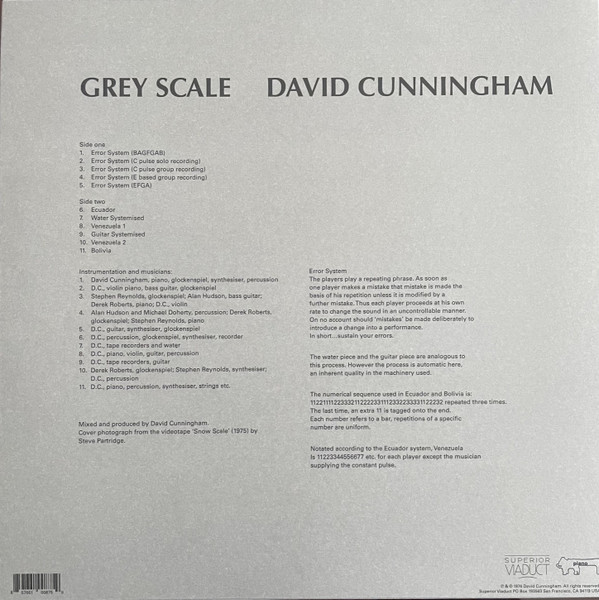 David Cunningham - Grey Scale | Superior Viaduct (SV175) - 2