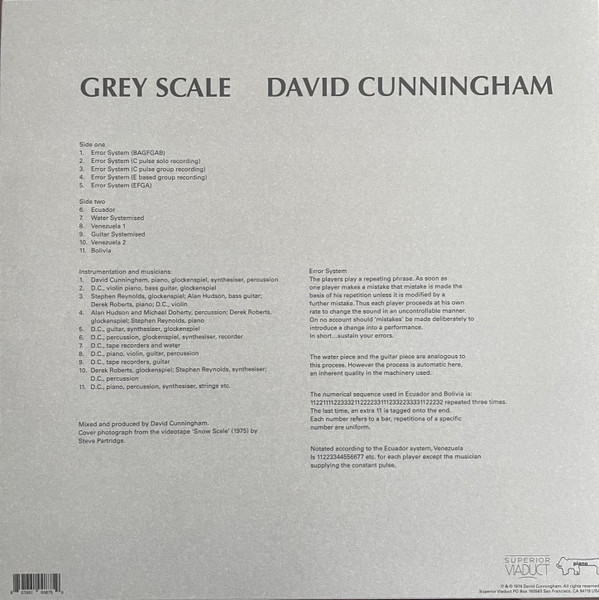 David Cunningham - Grey Scale | Superior Viaduct (SV175)