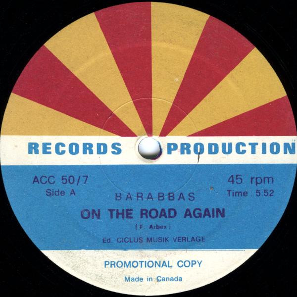 Barrabas - On The Road Again | Records Production (ACC 50/7) - main