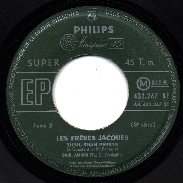 Les Frères Jacques - Le Poinçonneur Des Lilas | Philips (432.267 BE) - 4