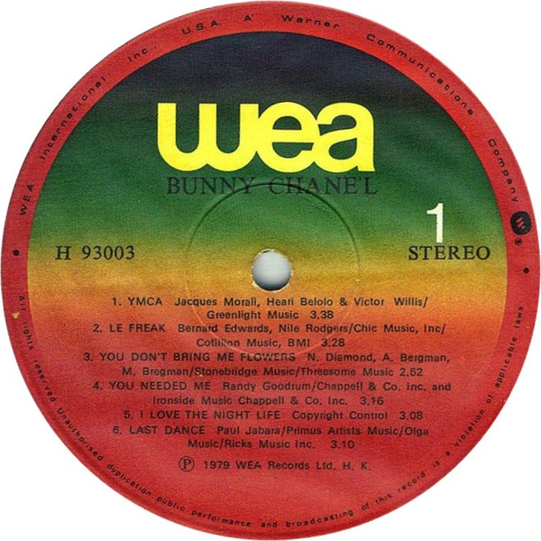 Bunny Chanél - Bunny Chanel | WEA (H93003) - 3 Bunny Chanél - Bunny Chanel | WEA (H93003) - 3