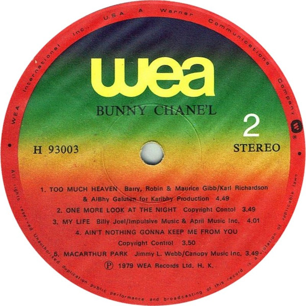 Bunny Chanél - Bunny Chanel | WEA (H93003) - 4 Bunny Chanél - Bunny Chanel | WEA (H93003) - 4