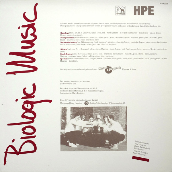 Heerlens Percussie Ensemble - Biologic Music | Hot Mule (HTML005) - 2