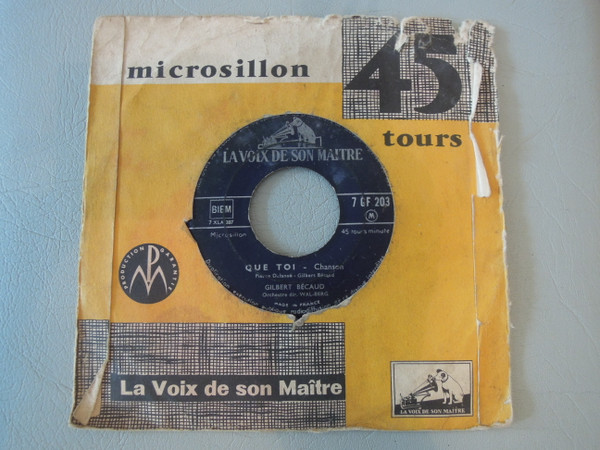 Gilbert Bécaud - Je Veux Te Dire Adieu | La Voix De Son Maître (7 GF 203)
