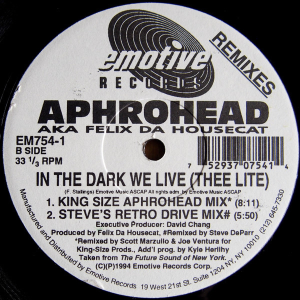 Aphrohead - In The Dark We Live (Thee Lite) (Remixes) | Emotive Records (EM754-1) - 2